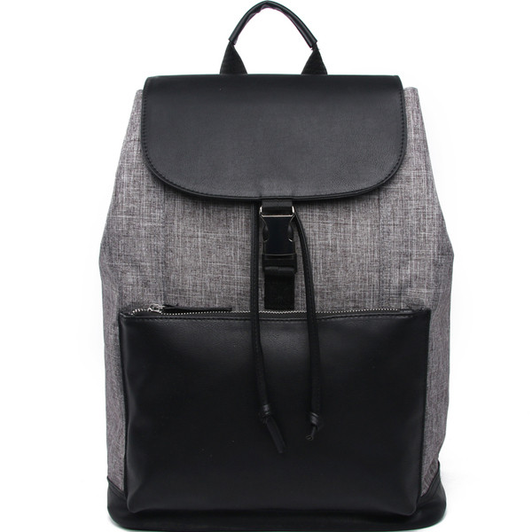 Férfi hátizsák fűzővel és öko bőrrel, három színben