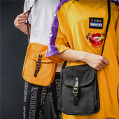 Férfi alkalmi táska fekete és narancs színben