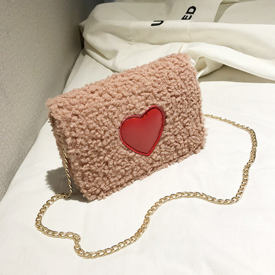 Casual γυναικεία τσάντασε τρία χρώματα με αλυσίδα