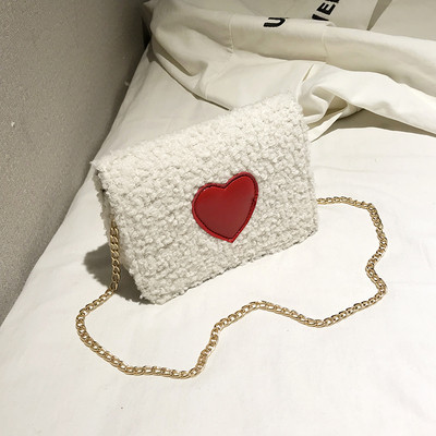 Casual γυναικεία τσάντασε τρία χρώματα με αλυσίδα