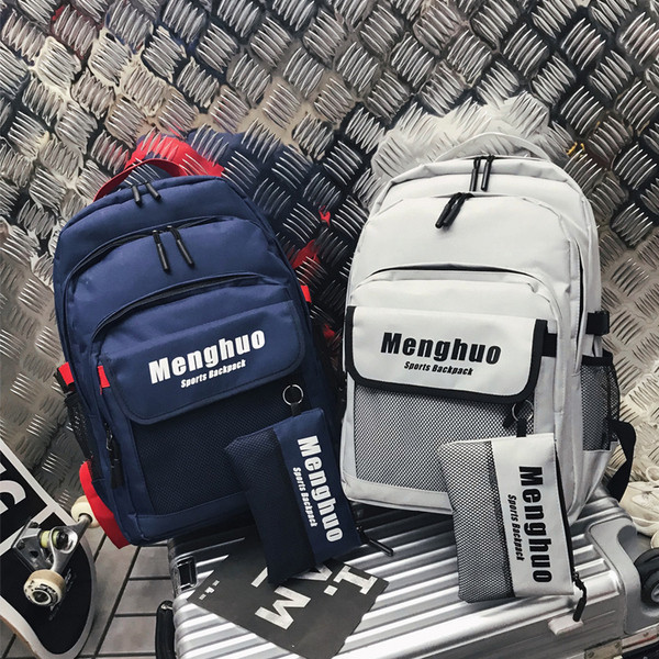 Férfi sport és hétköznapi hátizsák zsebbel négy színben