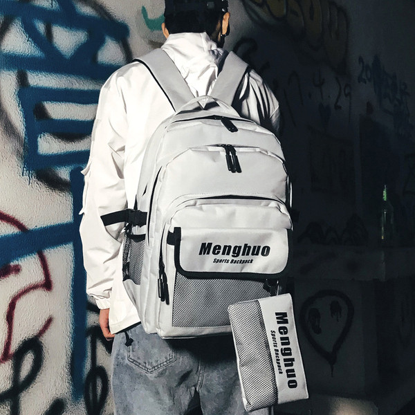 Férfi sport és hétköznapi hátizsák zsebbel négy színben