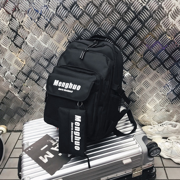 Férfi sport és hétköznapi hátizsák zsebbel négy színben