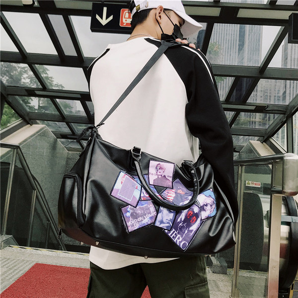 Casual ανδρική  τσάντα σε μαύρο χρώμα