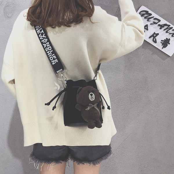 Modern női táska kiegészítővel több színben