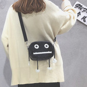 Modern női táska 3D dekorációval, öko bőrből