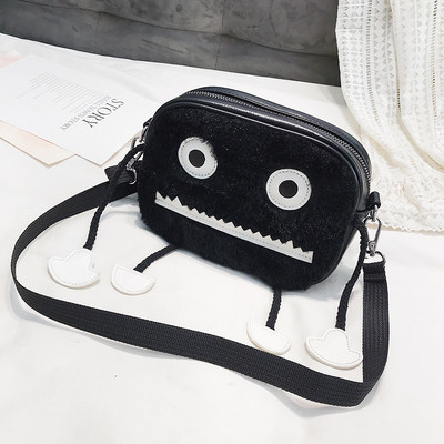 Modern női táska 3D dekorációval, öko bőrből