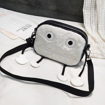 Modern női táska 3D dekorációval, öko bőrből