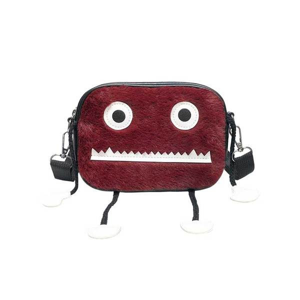 Modern női táska 3D dekorációval, öko bőrből