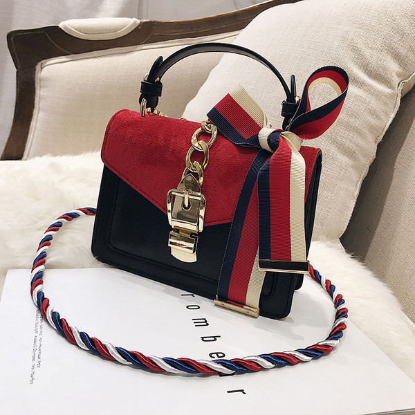 Modern női táska fém csattal, három színben