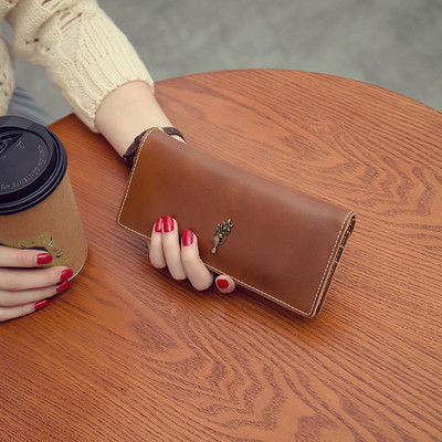 Női pénztárca öt színben, öko bőrből