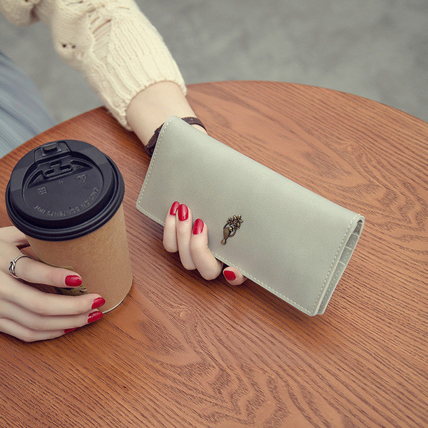 Női pénztárca öt színben, öko bőrből