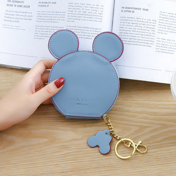 Kör alakú női pénztárca 3D elemmel