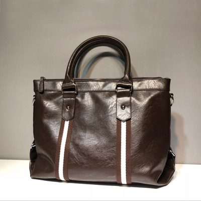 Modern férfi táska két színben, öko bőrből