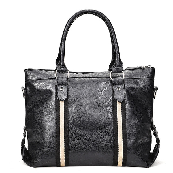 Modern férfi táska két színben, öko bőrből