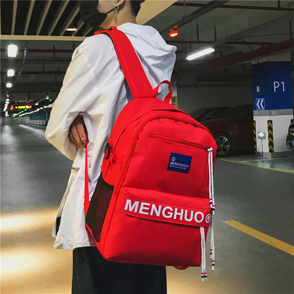 Férfi hátizsák felirattal és nyakkendővel négy színben