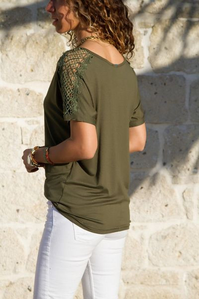 Stílusos női blúz rövid ujjal több színben