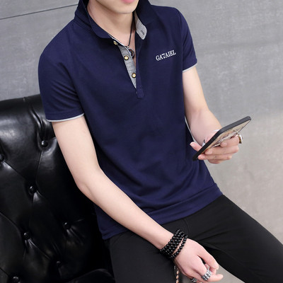 Férfi póló rövid ujjal és gallérral több színben