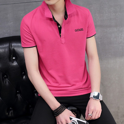 Férfi póló rövid ujjal és gallérral több színben