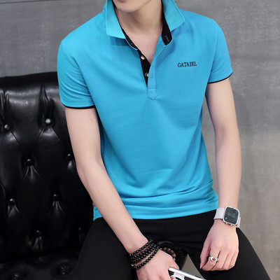 Férfi póló rövid ujjal és gallérral több színben