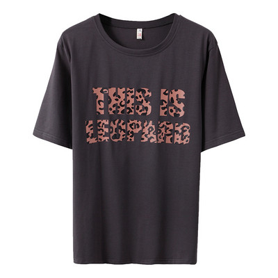 Modern női póló leopárd felirattal több színben