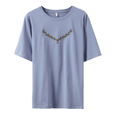 Női alkalmi póló három színben hímzéssel