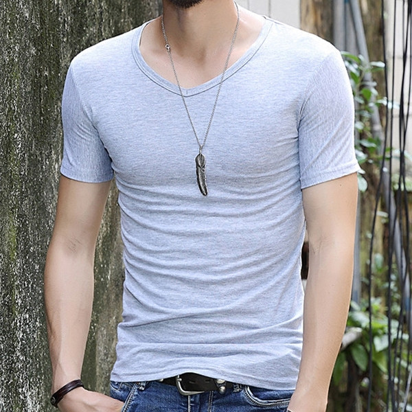 Sima modell rövid ujjú férfi póló több színben