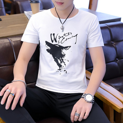 Modern férfi póló fehér és fekete színben