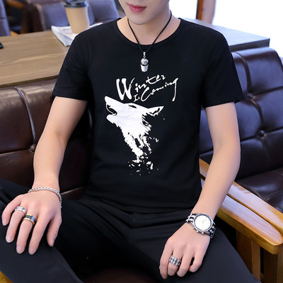 Modern férfi póló fehér és fekete színben