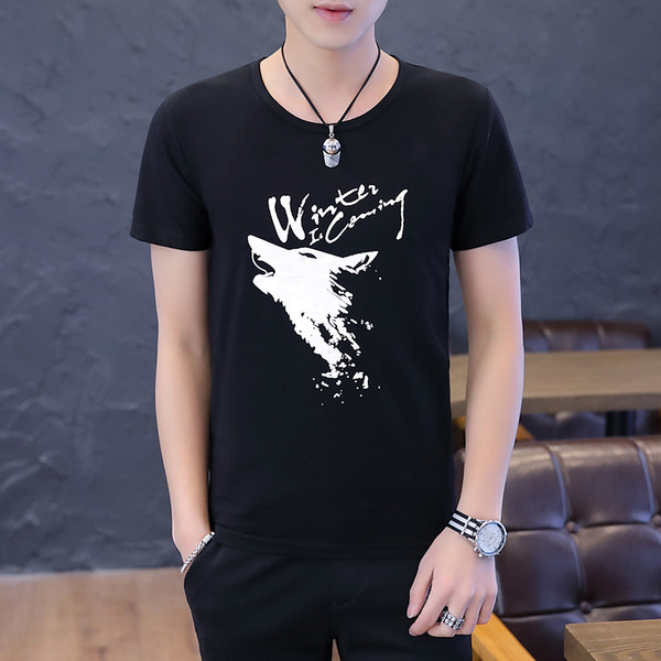 Modern férfi póló fehér és fekete színben