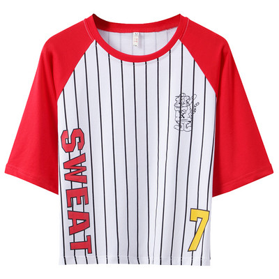 Női sport csíkos póló három színben