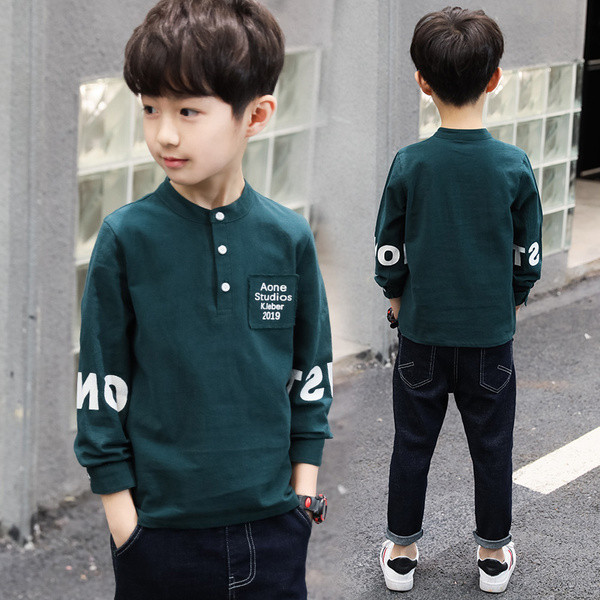 Lezser gyerekblúz, hosszú ujjal és gombokkal több színben