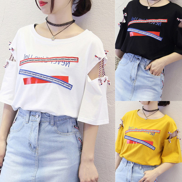 Γυναικείο μπλουζάκι  σε τρία χρώματα με κοντό μανίκι