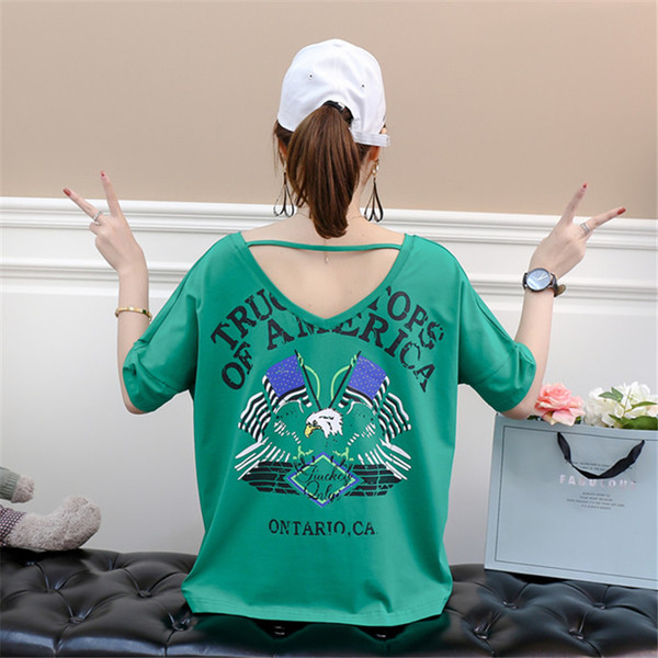 Női alkalmi póló széles modell nyomattal és felirattal több színben