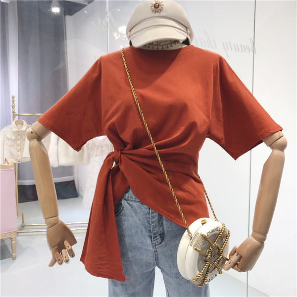 Modern női blúz rövid ujjal több színben