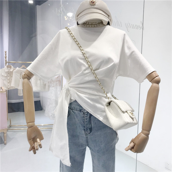 Modern női blúz rövid ujjal több színben