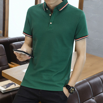 Gombos, rövid ujjú férfi póló több színben