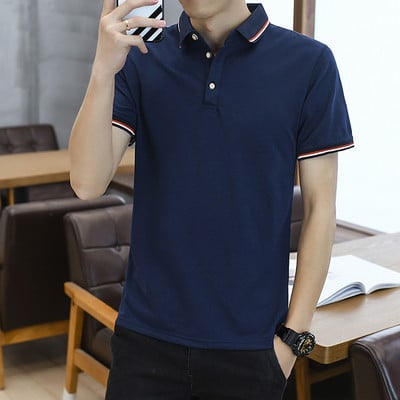 Gombos, rövid ujjú férfi póló több színben