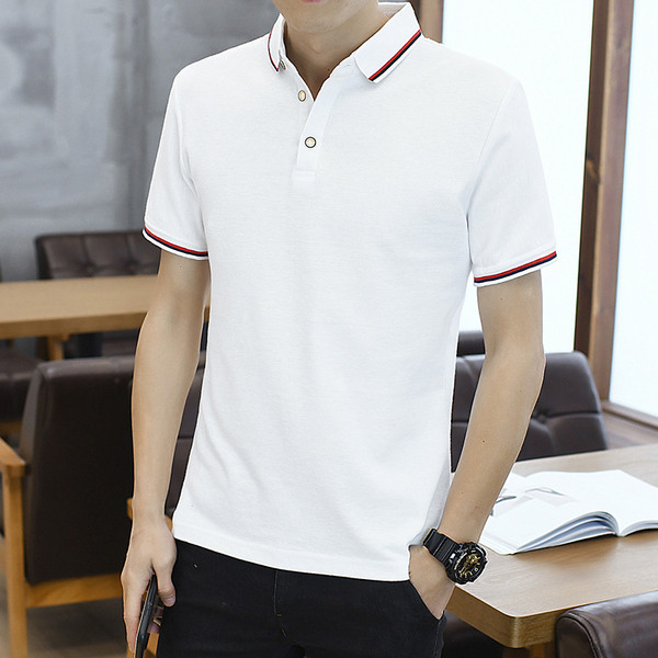 Gombos, rövid ujjú férfi póló több színben