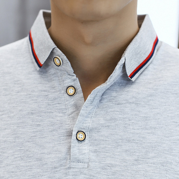 Gombos, rövid ujjú férfi póló több színben