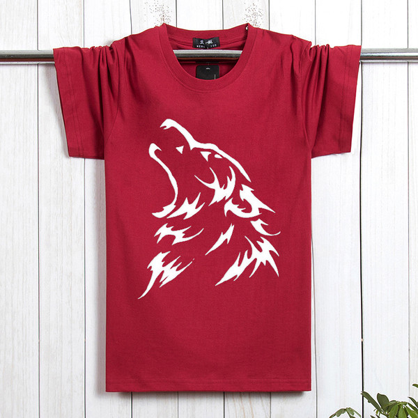 Tricou barbatesc cu maneca scurta si aplicatie in mai multe culori