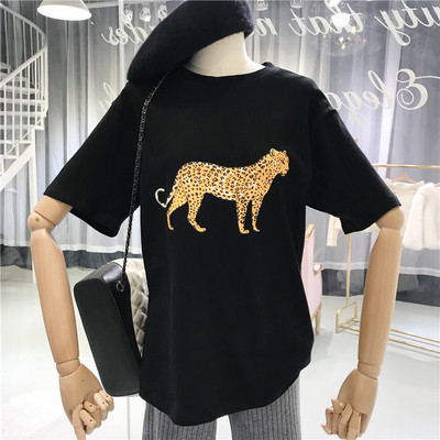 Modern női póló palikával, négy színben