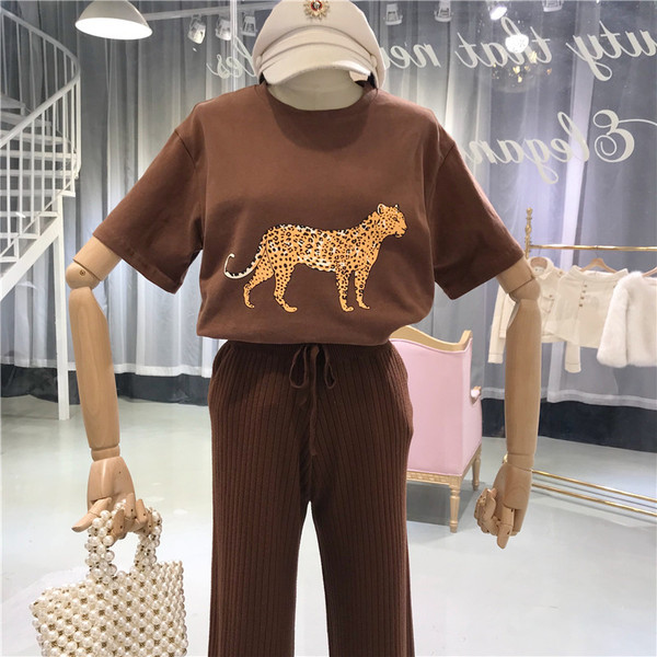 Modern női póló palikával, négy színben