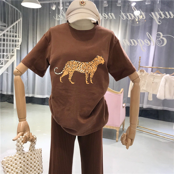 Modern női póló palikával, négy színben