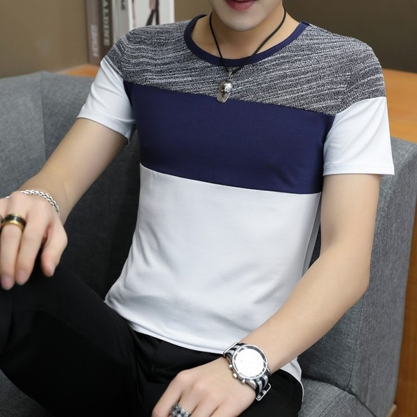 Rövid ujjú férfi póló három színben