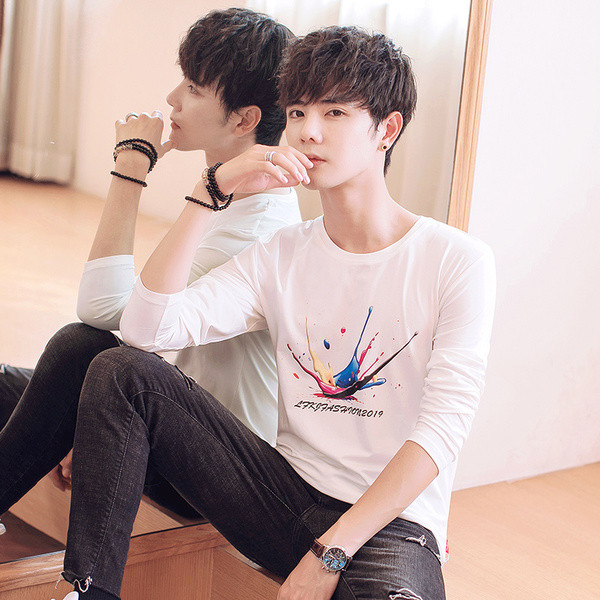 Férfi blúz rátéttel és felirattal két színben