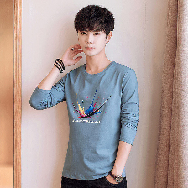 Férfi blúz rátéttel és felirattal két színben