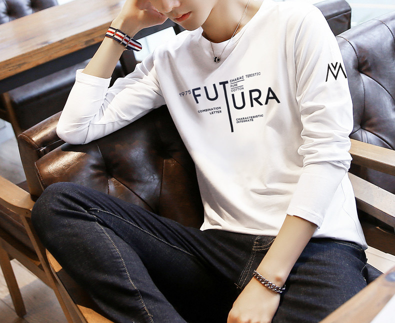 Modern férfi blúz négy színben feliratos