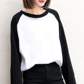 Sport-alkalmi női blúz hosszú ujjal, két színben