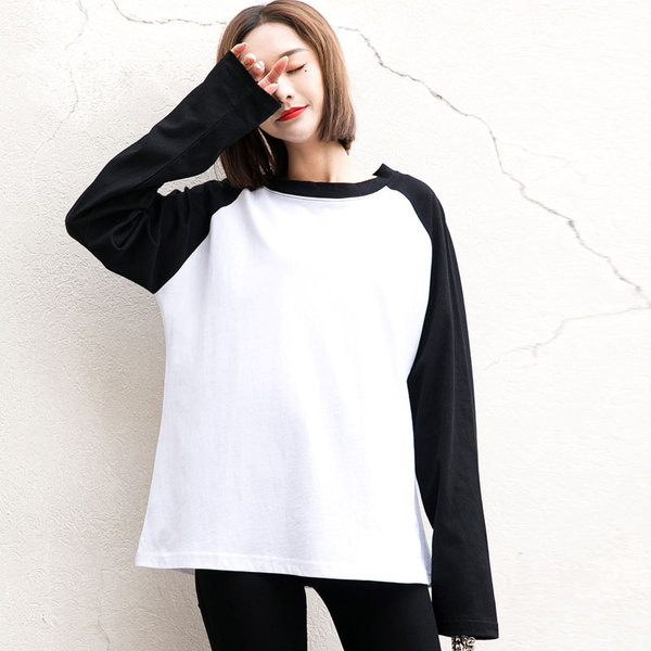 Sport-alkalmi női blúz hosszú ujjal, két színben